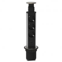 Bloc prises escamotables - 3 prises + 2 usb