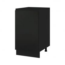 Meuble îlot de cuisine Lovia Noir Mat 1 porte L 45 cm