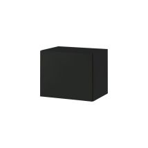 Meuble haut SLIM de cuisine Lovia Noir Mat 1 porte relevable L 45 cm