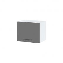 Meuble haut SLIM de cuisine Lovia Gris Mat 1 porte relevable L 45 cm