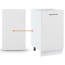 Panneau de finition pour îlot de cuisine Lovia Blanc Mat H 72 L 56 cm