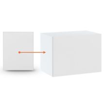 Panneau de finition pour meuble haut SLIM Lovia Blanc Mat H 36 L 32 cm