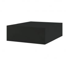 Meuble haut grande profondeur de cuisine Lovia Noir Mat 1 porte relevable L 80 cm