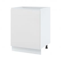 Meuble îlot de cuisine Lovia Blanc Mat 1 porte L 60 cm