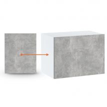 Panneau de finition pour meuble haut SLIM Bellissi Beton Naturel H 36 L 32 cm