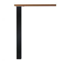 Pied de table carré réglable - Finition Noire 87 cm 60 x 60 mm - Cuisineandcie