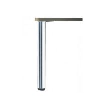 Pied de table rond réglable - Finition Inox Diametre 60 mm 90 cm - Cuisineandcie