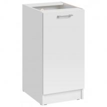 Meuble bas de cuisine Eco Blanc 1 porte L 40 cm