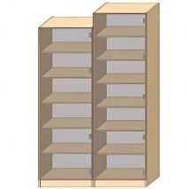 Dressing Armadio - Armoire avec étagères L 60 cm - Sans porte
