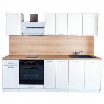 Cuisine complète ECO Blanc 240 cm - Cuisineandcie