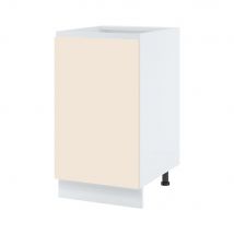 Meuble bas de cuisine Lovia Vanille Mat 1 porte L 45 cm