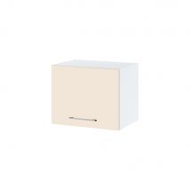 Meuble haut SLIM de cuisine Lovia Vanille Mat 1 porte relevable L 45 cm