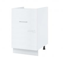 Meuble sous-évier Bellissi Blanc 1 porte coulissante L 50 cm