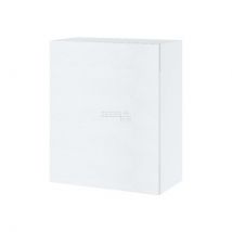 Meuble haut de cuisine Bellissi Blanc 1 porte L 60 cm Noir Porte sans poignée - Cuisineandcie