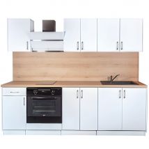 Cuisine complète ECO Blanc Brillant 240 cm