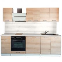 Cuisine complète ECO Chene Naturel 240 cm