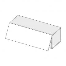 Meuble tv suspendu Cubik 90 cm - 1 porte relevable gris laqué