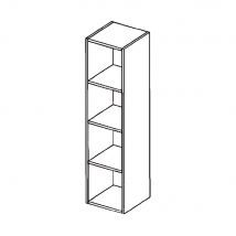 Etagère suspendue verticale Cubik 120 cm - Noir