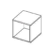 Etagère suspendue horizontale Cubik 30 cm - Blanc