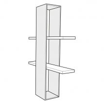 Etagère murale Cubik 150 cm - Blanc