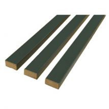 Lattes de bois murales L 265 cm x3 Vert bouteille - Cuisineandcie