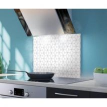 Fond de hotte aluminium Graphique line L 90 cm - Cuisineandcie