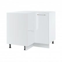 Meuble d'angle bas Bellissi Blanc Brillant 2 portes L 90/90 cm