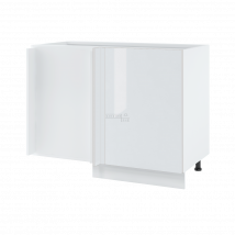 Meuble d'angle bas Bellissi Blanc Brillant 1 porte L 110 cm
