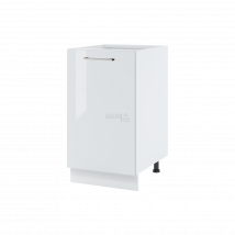 Meuble îlot de cuisine Bellissi Blanc Brillant 1 porte L 45 cm