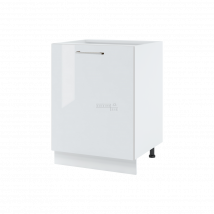 Meuble îlot de cuisine Bellissi Blanc Brillant 1 porte L 60 cm