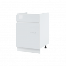 Meuble sous-évier Bellissi Blanc Brillant 1 porte L 60 cm