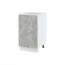 Meuble bas de cuisine Bellissi Beton Naturel 1 porte L 45 cm