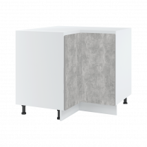 Meuble d'angle bas Bellissi Beton Naturel 2 portes L 90/90 cm