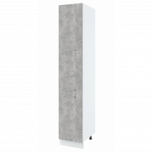 Colonne de cuisine Bellissi Beton Naturel 3 portes L 40 cm