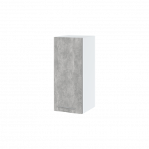 Meuble haut de cuisine Bellissi Beton Naturel 1 porte L 30 cm