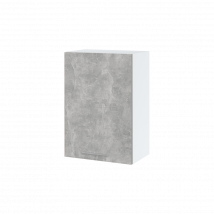 Meuble haut de cuisine Bellissi Beton Naturel 1 porte L 50 cm