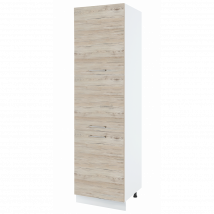 Colonne de cuisine Bellissi Noyer Blanchi 3 portes L 60 cm