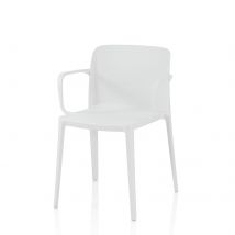 Set 4 Sedie da interno/esterno TIMMY colore bianco