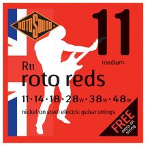 Rotosound R11 Roto Red Nickel Electric Guitar Strings 11-48