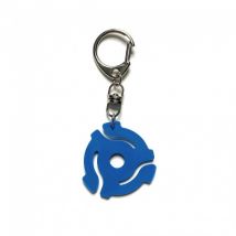45RPM Record Adapter Key Chain Blue
