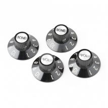 Fender 72 Telecaster Custom Knobs (4) Black
