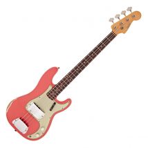 Fender Custom Shop Relic 63 Precision Bass Faded Fiesta Red #R132571
