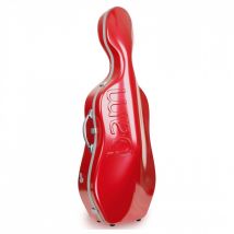 BAM Graffiti Hightech Slim Cello Case Raspberry Red & Silver