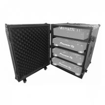 UDG FlightCase 4 CDJ/Mixer Black Plus (Trolley and Spinner Wheels)