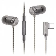 SoundMAGIC E11D In Ear Isolating USB-C Earphones with Mic Silver