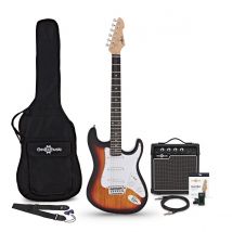 LA Electric Guitar Sunburst 10W Guitar Amp & Accessory Pack