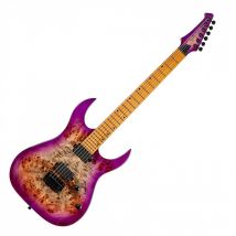 Spira Guitars S-450 TPP Poplar Burl Gloss Trans Purple