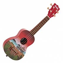 Kala Ukadelic Soprano Ukulele Surfari/Red