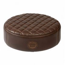 Drum N Base Full Grain Leather Drum Throne Brown (Top Only)