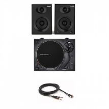 Audio Technica AT-LP120XBT-USB Turntable & Studio Monitors Bundle